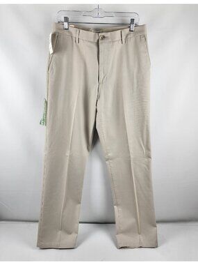 Dockers Pants Men 32x32 Beige Chino Straight Fit The Best Pressed Pant NWT